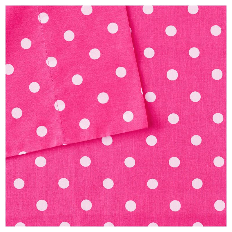 Mi Zone Polka Dot Polka Dot Printed 100% Cotton Sheet Set