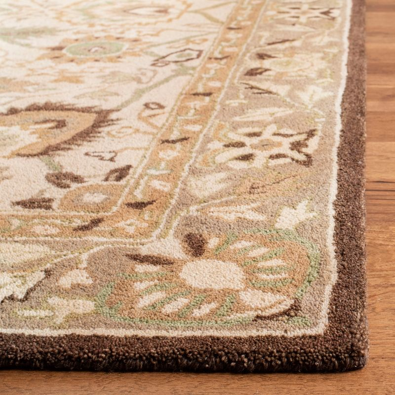 Anatolia AN512 Hand Tufted Indoor Area Rug - Ivory/Brown - 4'x6' - Safavieh