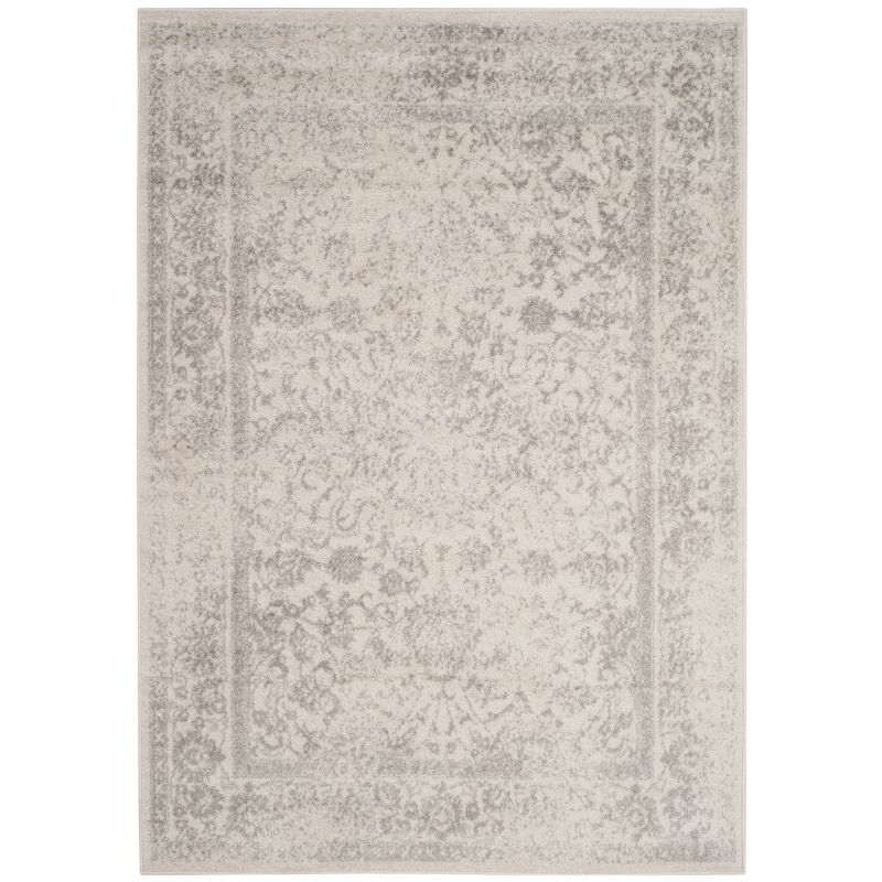 Adirondack ADRW109 Power Loomed Area Rug - Ivory/Silver - 3'x5' - Safavieh.
