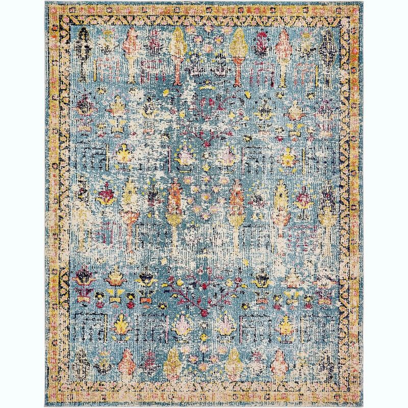Unique Loom Monterey Collection Area Rug - Adobe (8'  x 10' Rectangle Blue/Beige)