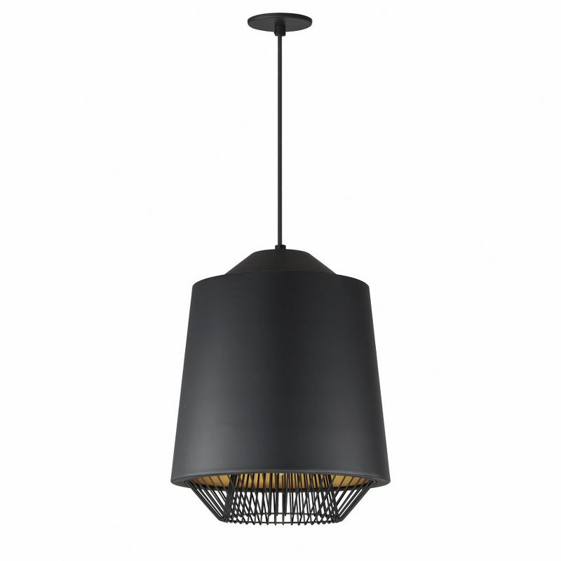 ET2 Lighting Phoenix 1 - Light Pendant in  Black/Gold