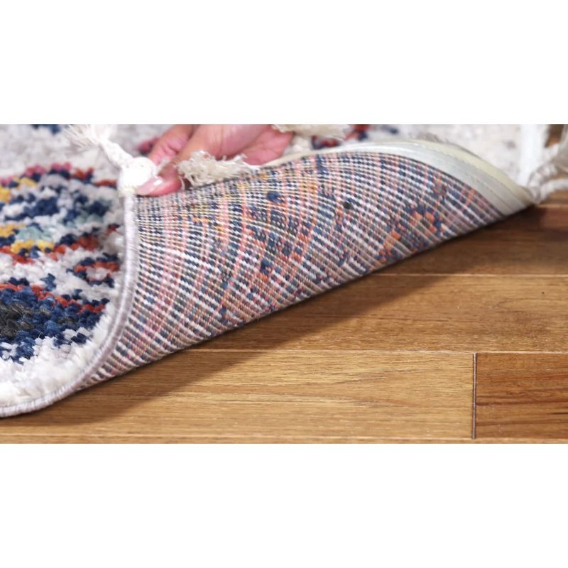Morocco MRC940 Power Loomed Area Rug - Ivory/Multi - 6'7"x6'7" - Safavieh.