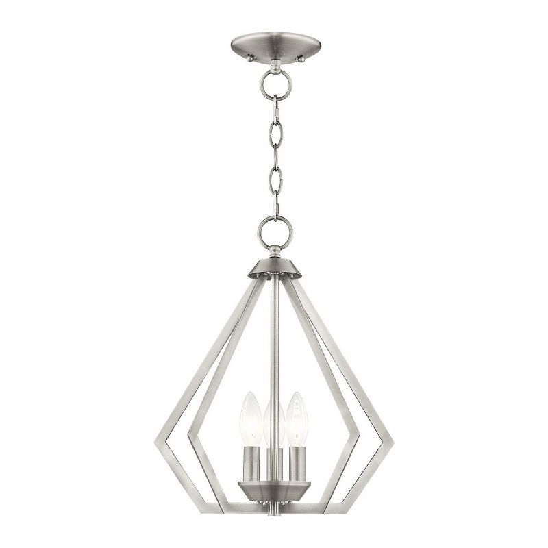 Livex Lighting Prism 3 - Light Chandelier in  Brushed Nickel