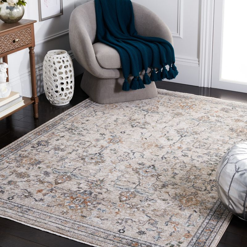 Jasmine JSM333 Power Loomed Area Rug - Grey/Blue - 5'3"x7'7" - Safavieh.