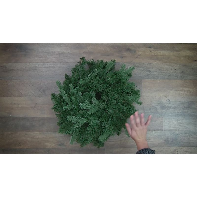 Northlight Pre-Lit LED Mixed Pine and Berries B/O Christmas Garland - 6' x 12" - Warm White Lights