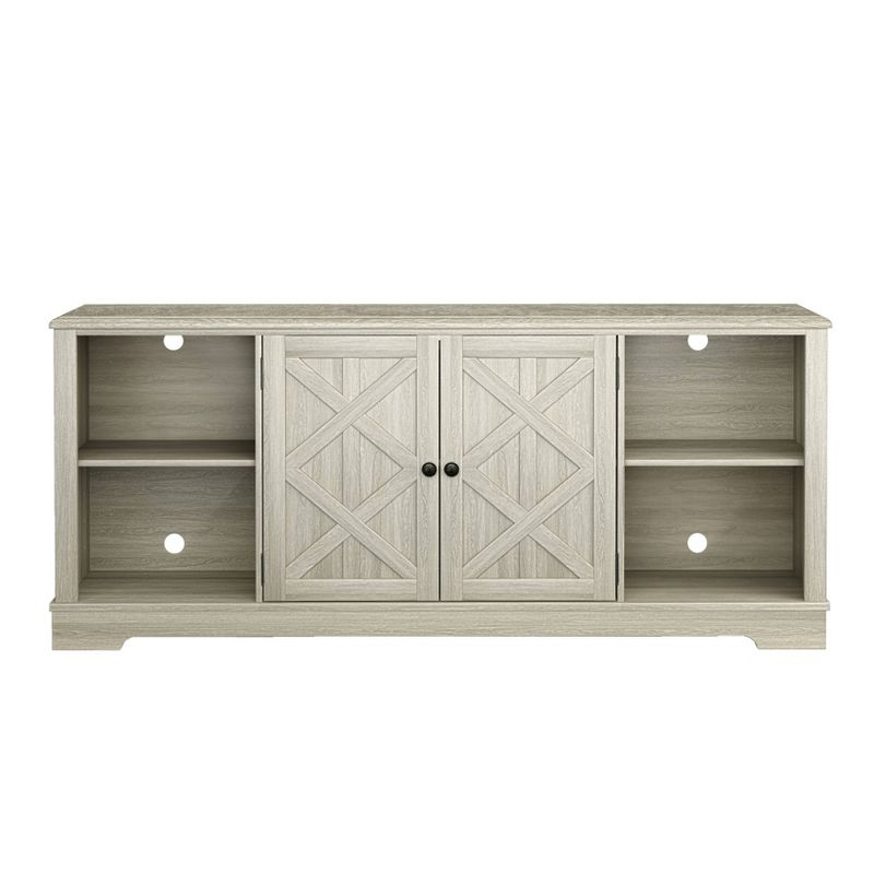 70" Farmhouse Style TV Stand for TVs up to 78" Gray - Festivo