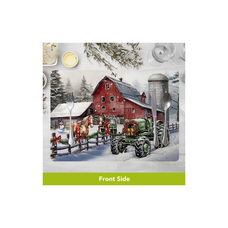 Briarwood Lane Christmas Placemat (4-pack) 17x11.25 Country Winter For Christmas Placemat