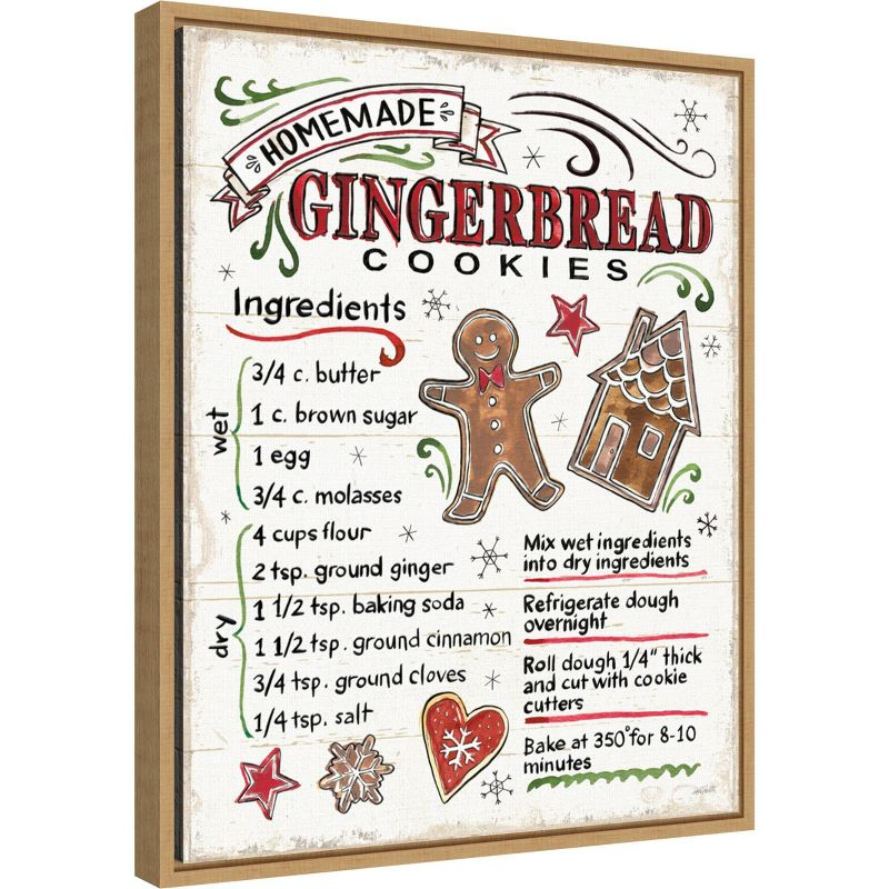 16" x 20" Christmas Treats VI Framed Wall Canvas - Amanti Art: Anne Tavoletti, Holiday Decor, Vertical Display