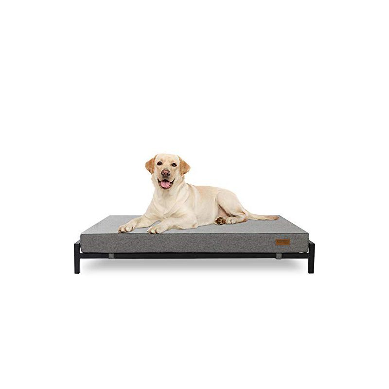 KOPEKS Elevated Foam Dog Bed - XL - Grey
