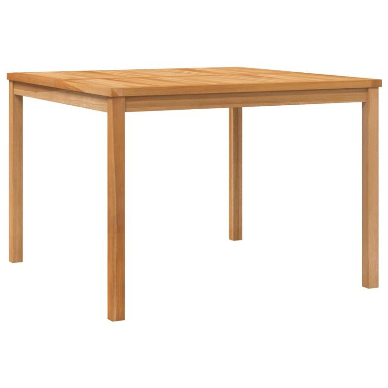 vidaXL Patio Dining Table 43.3 inches x43.3 inches x30.3 inches  Solid Teak Wood