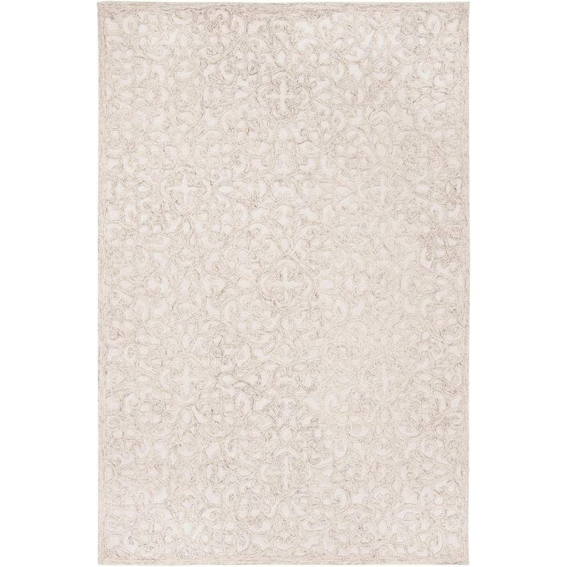 Trace TRC103 Hand Tufted Indoor Accent Rug - Camel/Ivory - 4'x6' - Safavieh