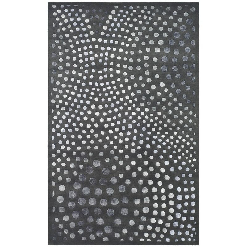 Soho SOH654 Hand Tufted Indoor Area Rug - Dark Grey - 5'x8' - Safavieh