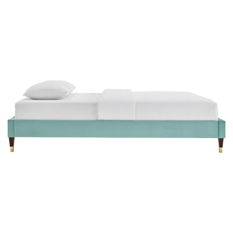 Modway Harlow Queen Performance Velvet Platform Bed Frame