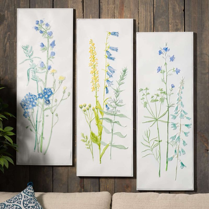 Sullivans Herb Inspired Wall Panel Set of 3, 35.75"H Multicolored