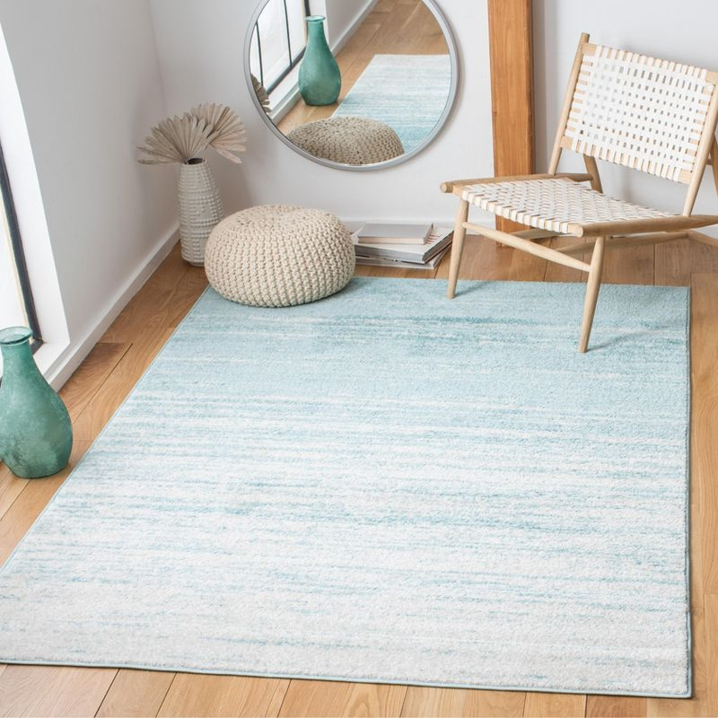 Adirondack ADR113 Machine Made Indoor Area Rug - Aqua/Ivory - 6'x9' - Safavieh