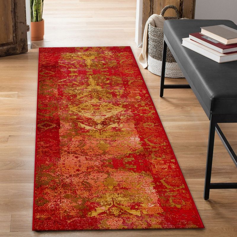 Liora Manne Marina Kermin Indoor/Outdoor Rug Saffron 1'11" x 7'6"