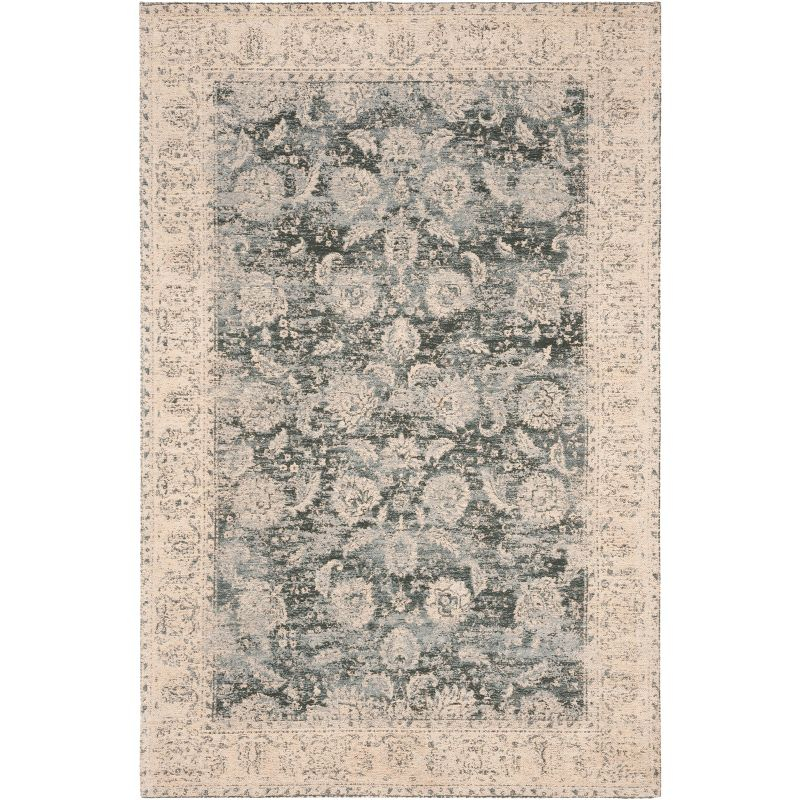 Classic Vintage CLV306 Power Loomed Area Rug - Cream/Grey - 4'x6' - Safavieh.