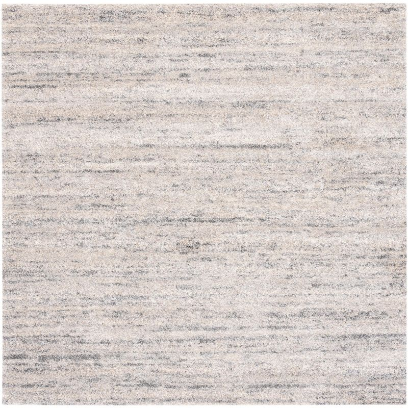 Retro RET2133 Power Loomed Area Rug - Ivory/Dark Grey - 6'x6' - Safavieh.