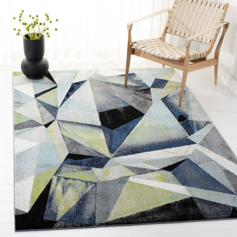 Porcello PRL6940 Power Loomed Indoor Area Rug - 9'x12' - Grey/Blue - Safavieh