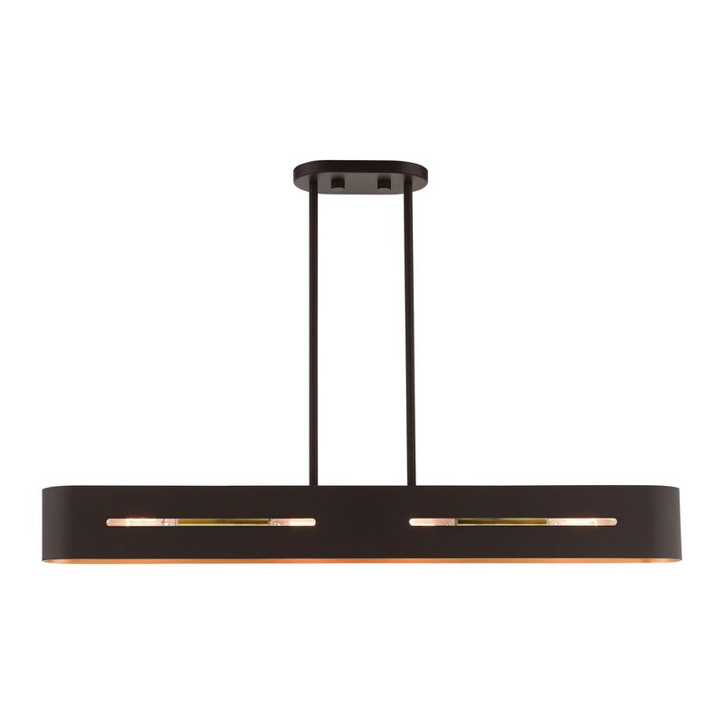 Livex Lighting Rave 4 - Light Chandelier in  Bronze/Antique Brass