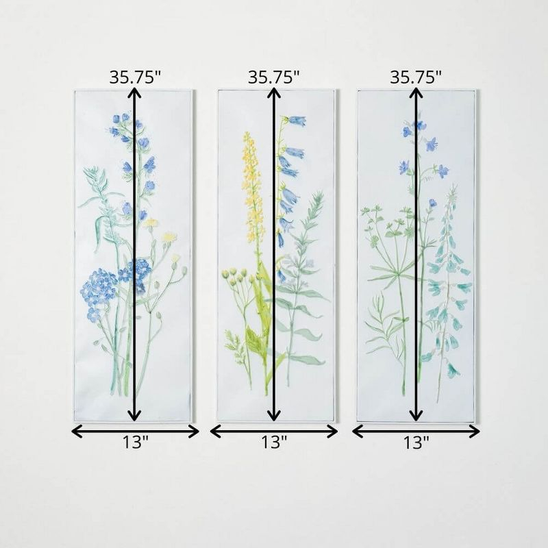 Sullivans Herb Inspired Wall Panel Set of 3, 35.75"H Multicolored