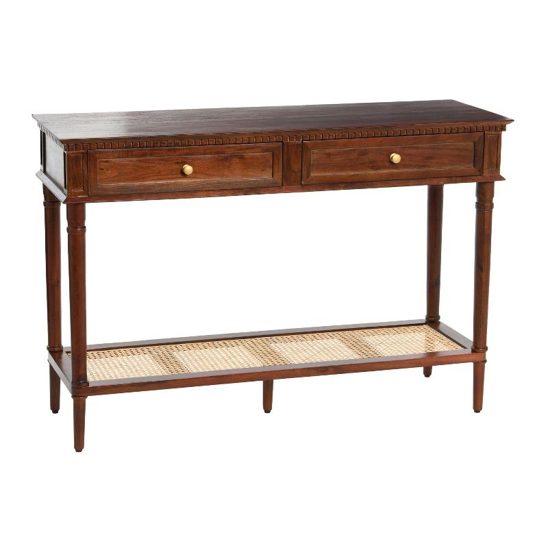 Storied Home Maxwelton Console Table Brown