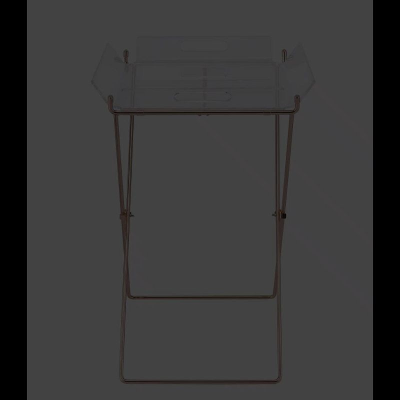 Acme Furniture Cercie Bar Serving Cart Clear Acrylic/Copper Finish