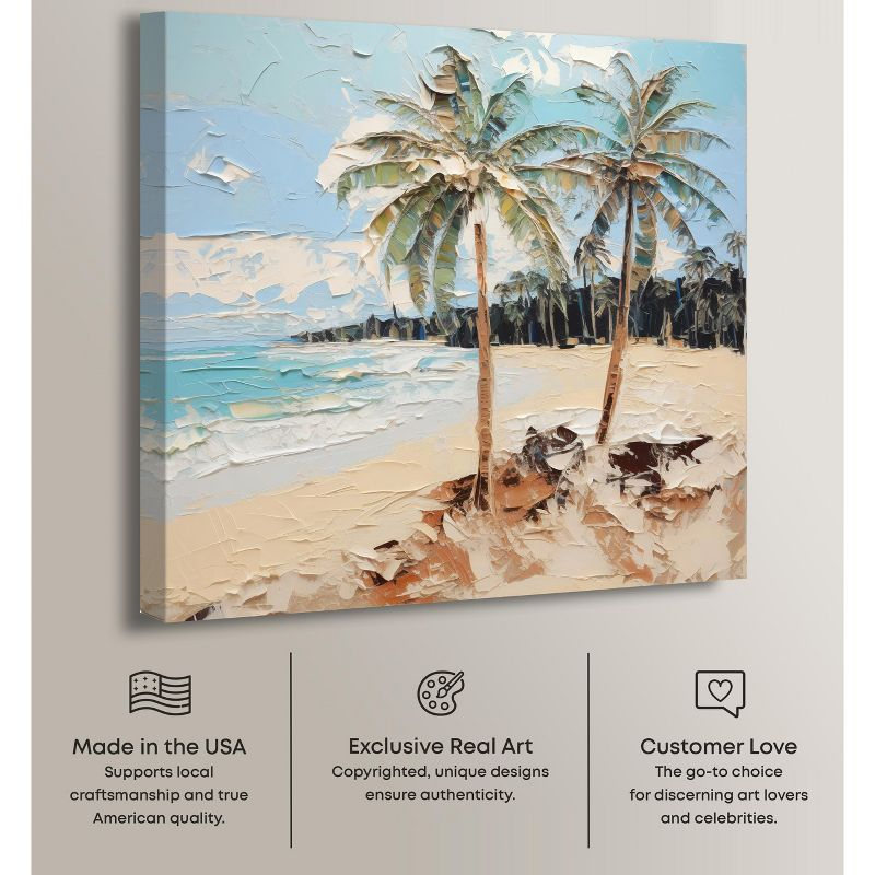 Art Remedy Beach Paradise Chic Coastal Wall Art, 40" x 40", Gallery Wrapped