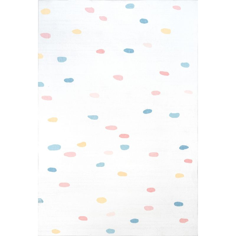 Nuloom Calla Polka Dot 5x8 Indoor Area Rug for Living Room Bedroom Dining Room Nursery Kitchen, Multicolor/Ivory