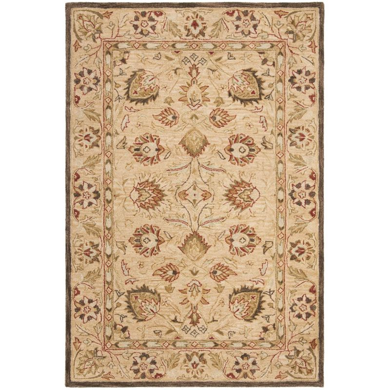 Anatolia AN512 Hand Tufted Indoor Area Rug - Beige/Beige - 6'x9' - Safavieh