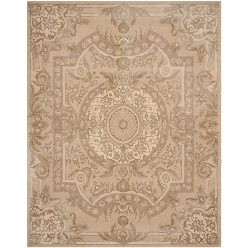Savonnerie SAV623 Hand Tufted Area Rug - Sand - 8'x10' - Safavieh.