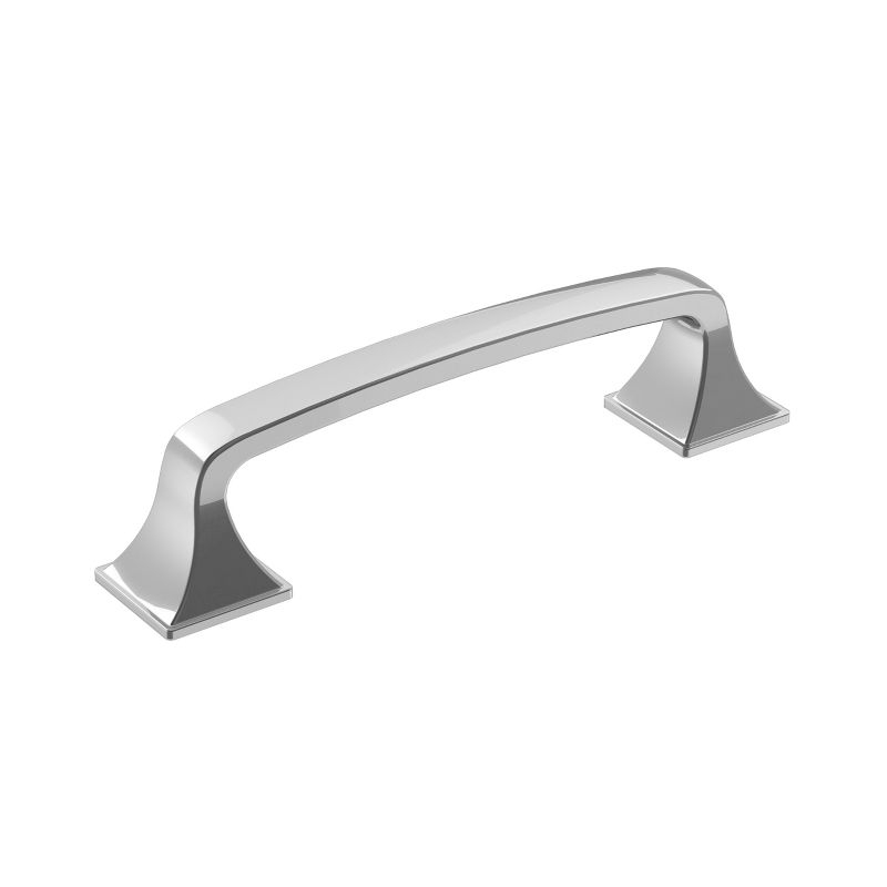 Amerock Ville 3-3/4 inch (96mm) Center-to-Center Polished Chrome Cabinet Pull
