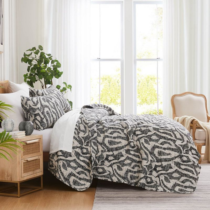 Southshore Fine Living Oversized Khari Lightweight 2-Piece Quilt Set Slate Twin / Twin XL
