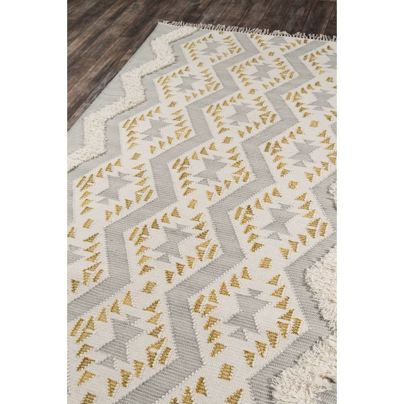 Novogratz by Momeni 3'x5' Indio Area Rug Gray: Traditional Wool, Handmade, Low Pile, Indoor Use