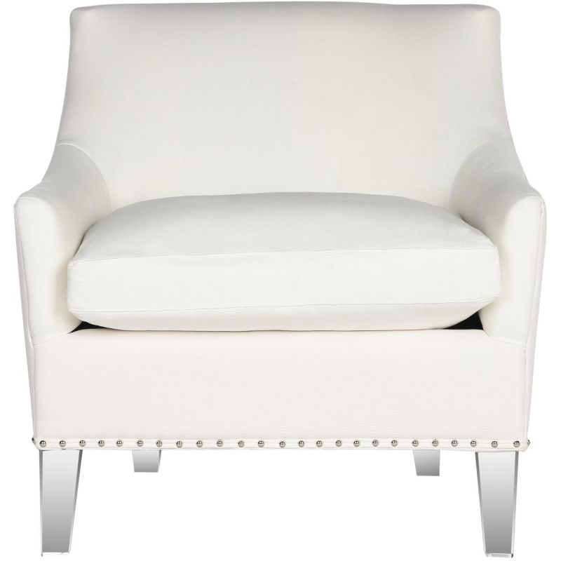 Burbank Acrylic Club Chair - MCR4214 - White/Clear - Safavieh