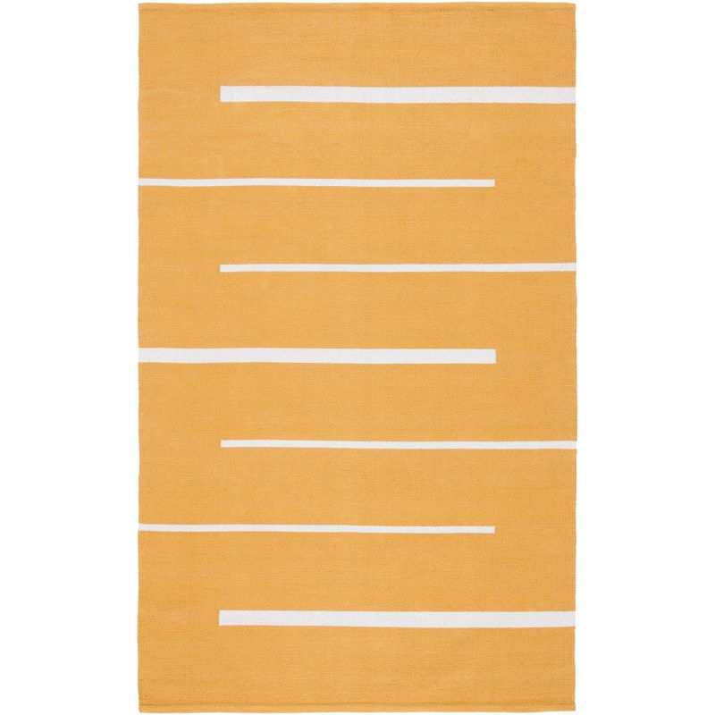 Montauk MTK311 Hand Woven Indoor Area Rug - Gold/Ivory - 6'x9' - Safavieh