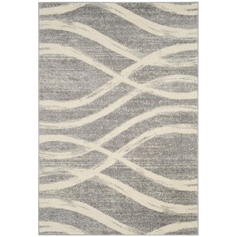 Adirondack ADR125 Machine Made Indoor Area Rug - Grey/Cream - 6'x9' - Safavieh