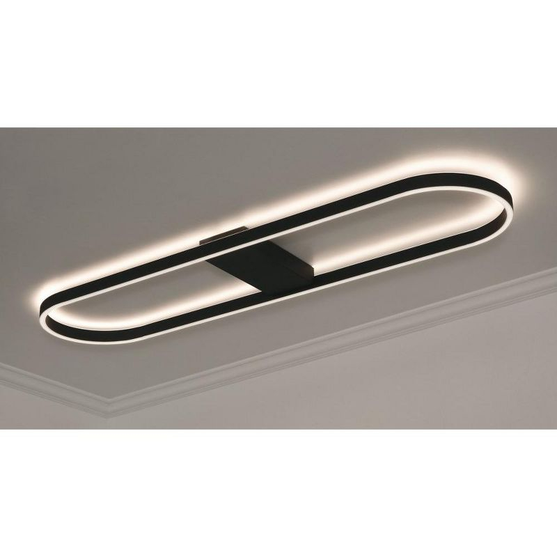 AFX Glo 1 - Light Semi-Flush Mount in  Black