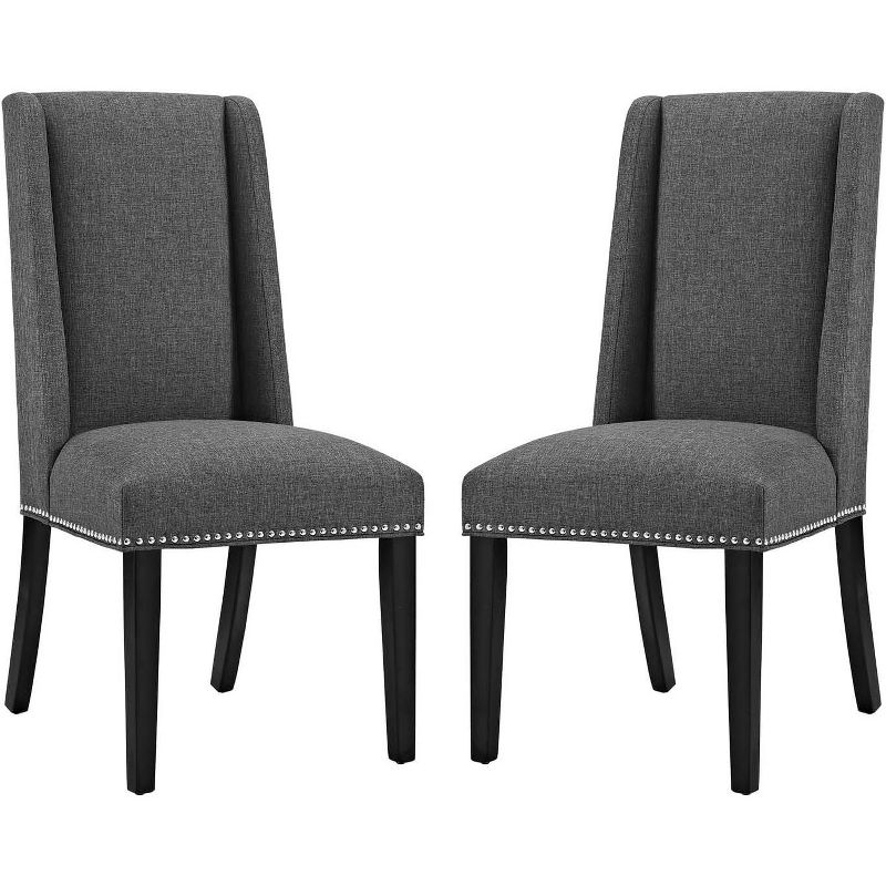 Baron Fabric Upholstered Dining Chairs (Set of 2) by Modway