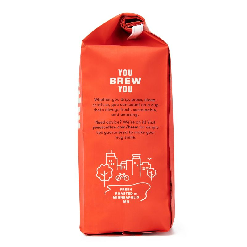 Peace Coffee Morning Glory Light Roast Whole Bean Coffee - 12oz