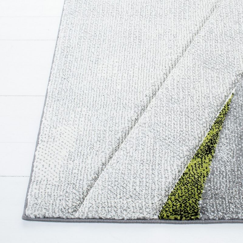 Hollywood HLW710 Machine Made Area Rug - 4'x6' - Grey/Green - Safavieh