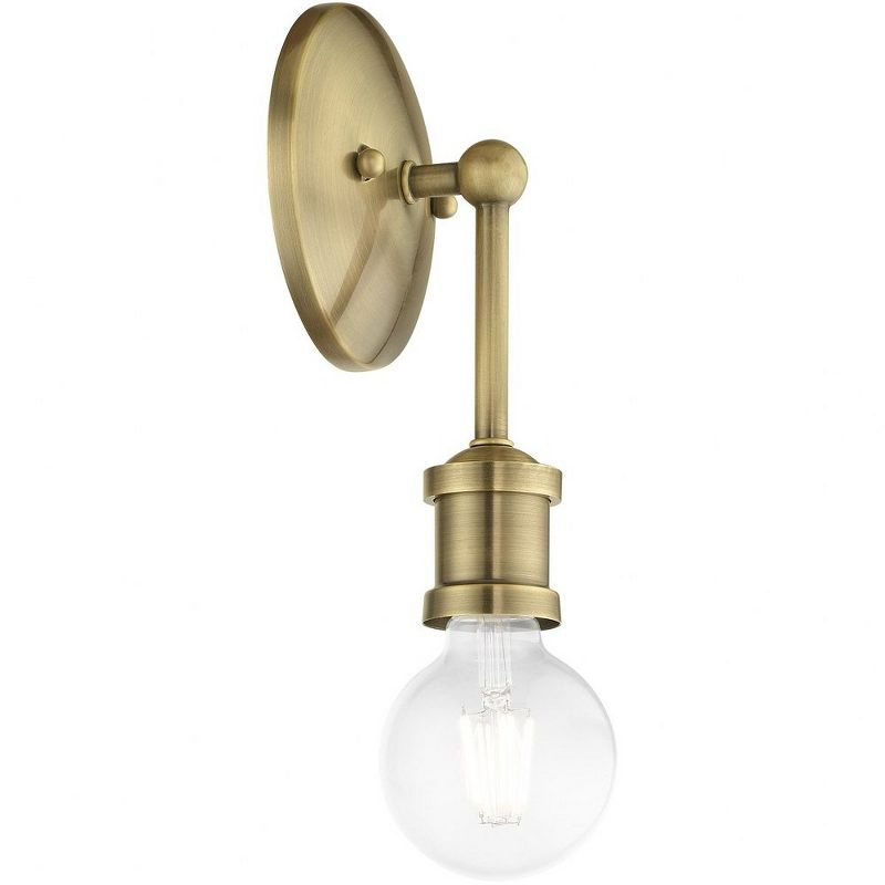 Livex Lighting Lansdale 1 - Light Vanity in  Antique Brass