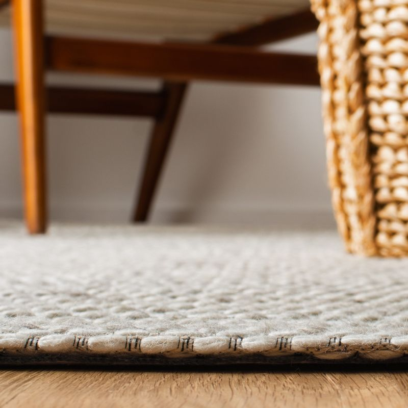 Marbella MRB392 Flat Weave Indoor Accent Rug - Light Brown/Ivory - 4'x4' - Safavieh