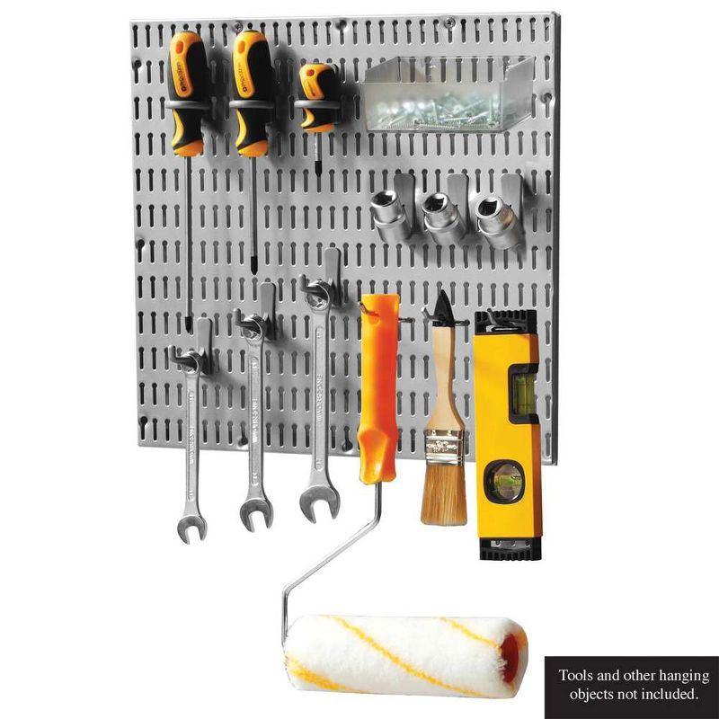 Allspace 14 Piece Garage Organizer Wall Storage System with Pegboard, Hooks and Hangers