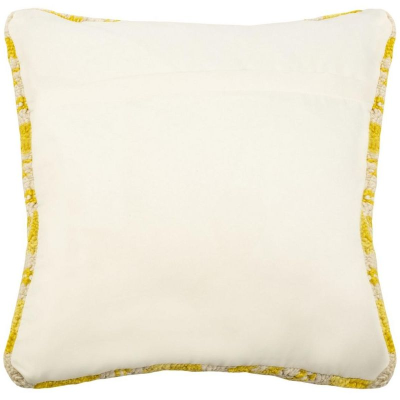 Lemon Squeeze Pillow - Yellow/White - 20"X20" - Safavieh