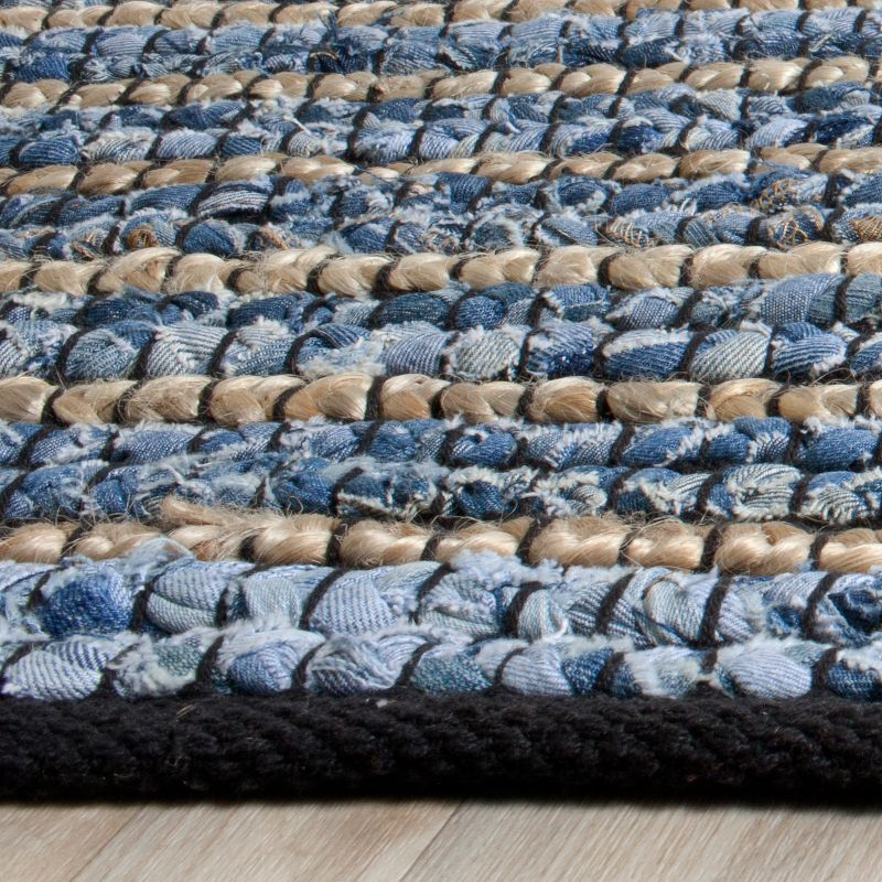 Cape Cod CAP363 Hand Woven Runner Rug - Blue/Natural - 2'3"x12' - Safavieh.