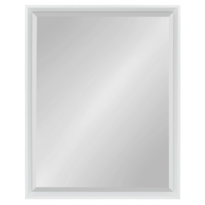 24" x 30" Calter Framed Wall Mirror White - Kate and Laurel