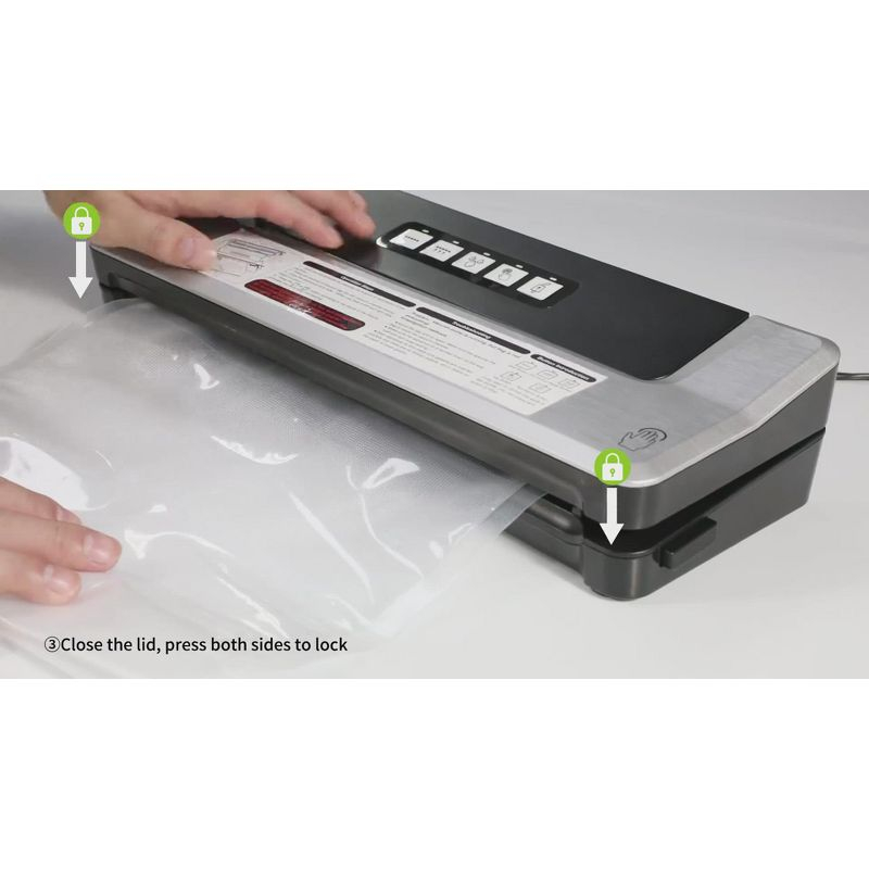 Bonsenkitchen Precut Vacuum Food Sealer Bags 100 Pint 6" x 10", BPA Free, Commercial Grade Textured, Food Storage, Sous Vide Cooking