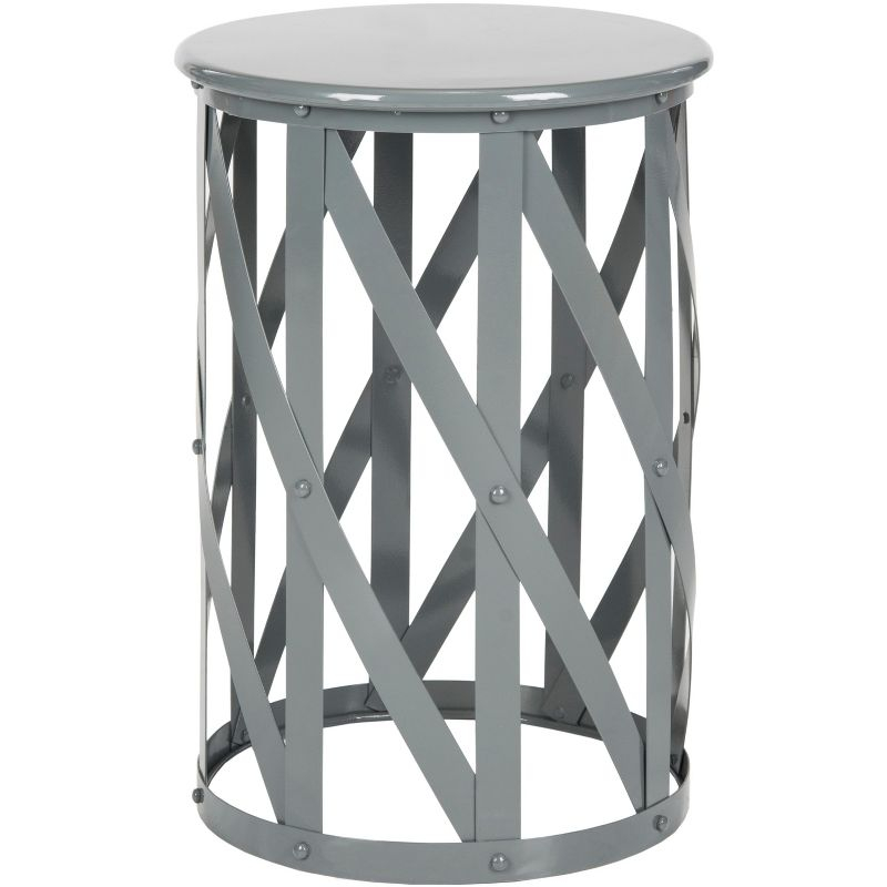 Bertram Lattice Accent Table - Grey - Safavieh.