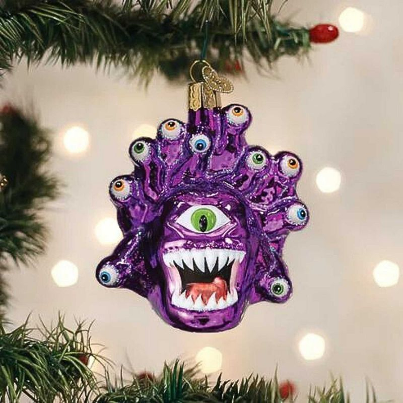 Old World Christmas 3.5 Inch Dungeons & Dragons Beholder Honor Among Thieves Tree Ornaments
